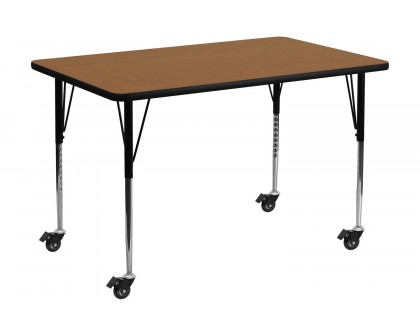 BLNK Wren Mobile Rectangular Thermal Laminate Activity Table