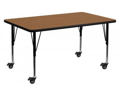 BLNK Wren Mobile Rectangular Thermal Laminate Activity Table