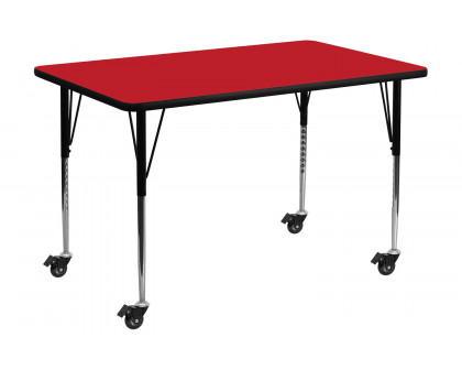 BLNK - Wren Mobile Rectangular HP Laminate Activity Table