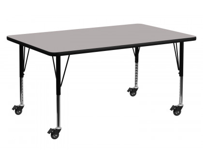 BLNK - Wren Mobile Rectangular HP Laminate Activity Table