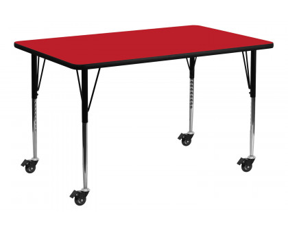 BLNK - Wren Mobile Rectangular HP Laminate Activity Table