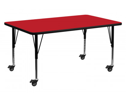 BLNK - Wren Mobile Rectangular HP Laminate Activity Table