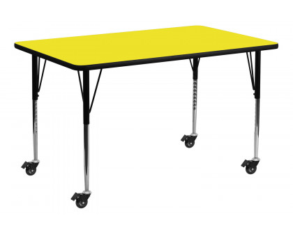 BLNK - Wren Mobile Rectangular HP Laminate Activity Table