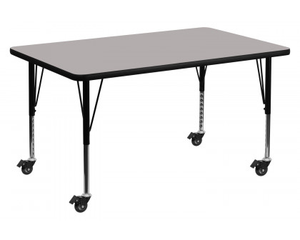 BLNK - Wren Mobile Rectangular HP Laminate Activity Table