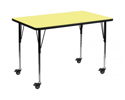 BLNK Wren Mobile Rectangular Thermal Laminate Activity Table