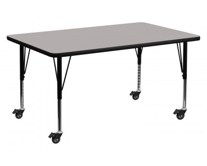 BLNK - Wren Mobile Rectangular HP Laminate Activity Table