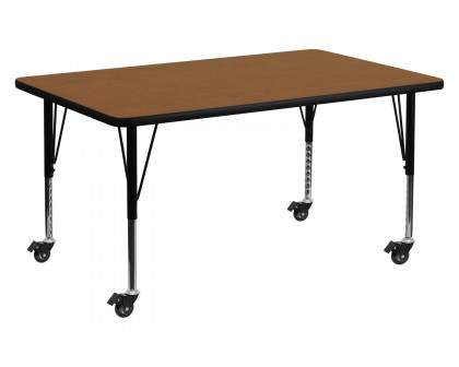 BLNK - Wren Mobile Rectangular HP Laminate Activity Table