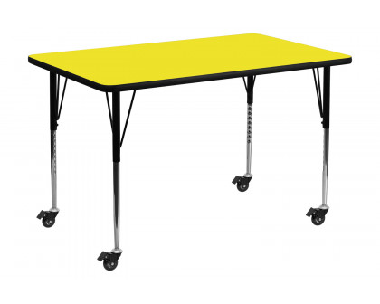 BLNK - Wren Mobile Rectangular HP Laminate Activity Table