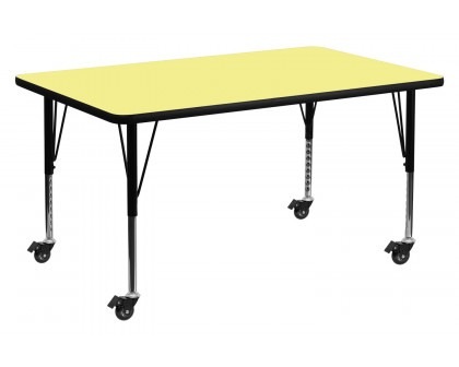 BLNK Wren Mobile Rectangular Thermal Laminate Activity Table