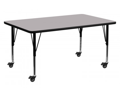 BLNK Wren Mobile Rectangular Thermal Laminate Activity Table