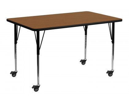 BLNK - Wren Mobile Rectangular HP Laminate Activity Table