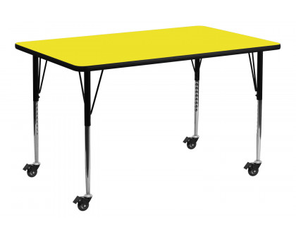 BLNK - Wren Mobile Rectangular HP Laminate Activity Table