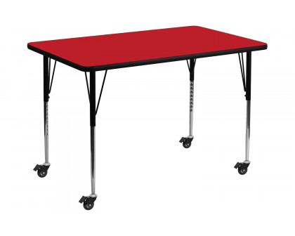 BLNK - Wren Mobile Rectangular HP Laminate Activity Table