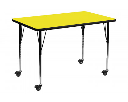 BLNK - Wren Mobile Rectangular HP Laminate Activity Table