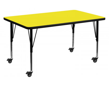 BLNK - Wren Mobile Rectangular HP Laminate Activity Table