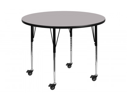 BLNK Wren Mobile Round Thermal Laminate Activity Table