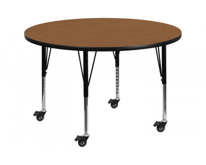 BLNK Wren Mobile Round Thermal Laminate Activity Table