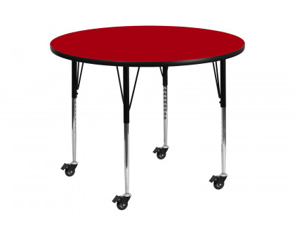 BLNK Wren Mobile Round Thermal Laminate Activity Table