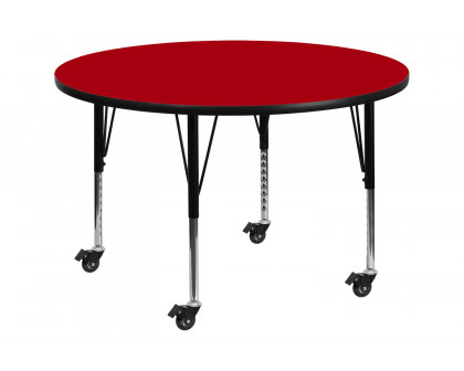 BLNK Wren Mobile Round Thermal Laminate Activity Table