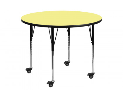 BLNK Wren Mobile Round Thermal Laminate Activity Table