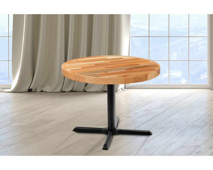 BLNK Mayfair Round Butcher Block Style Table Top