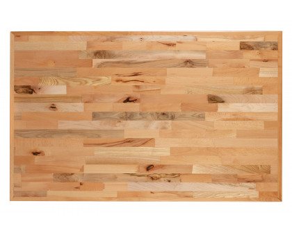 BLNK - Mayfair Rectangular Butcher Block Style Table Top