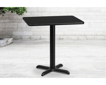 BLNK Rectangular Table with 22'' x 22'' Base