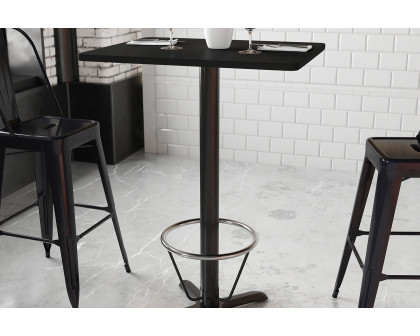 BLNK Rectangular Bar Height Table with 22'' x 22'' Base