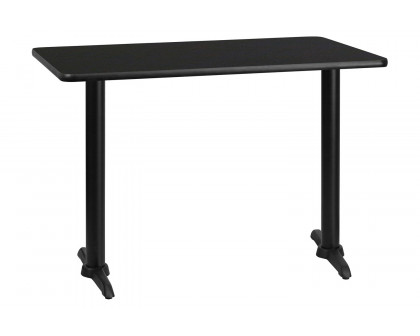 BLNK Rectangular Table with 5'' x 22'' Bases