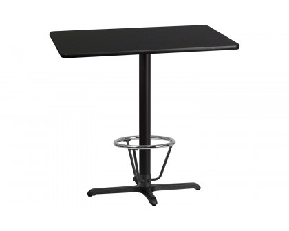 BLNK Rectangular Bar Height Table with 23.5'' x 29.5'' Base