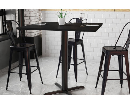 BLNK Square Bar Height Table with 33'' x 33'' Base