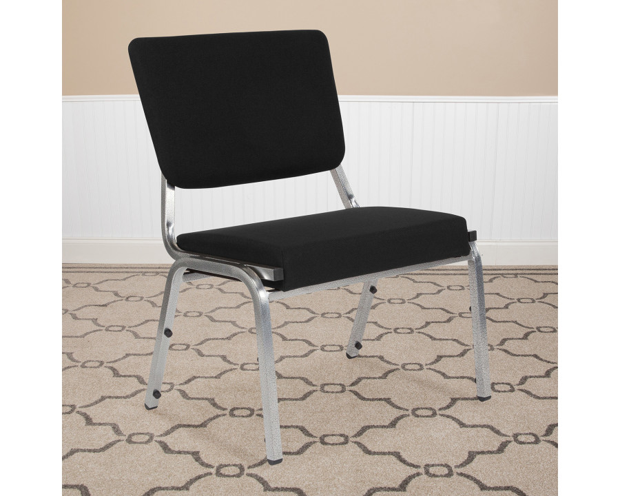 BLNK - HERCULES Series Fabric Antimicrobial Bariatric Medical Reception Chair with 3/4 Panel Back