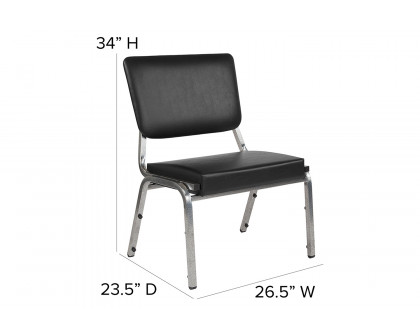 BLNK - HERCULES Series Vinyl Antimicrobial Bariatric Medical Reception Chair with 3/4 Panel Back