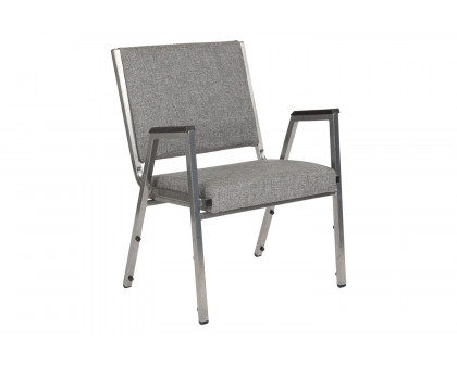 BLNK™ HERCULES Series Fabric Antimicrobial Bariatric Medical Reception Arm Chair - Gray