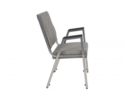 BLNK™ HERCULES Series Fabric Antimicrobial Bariatric Medical Reception Arm Chair - Gray