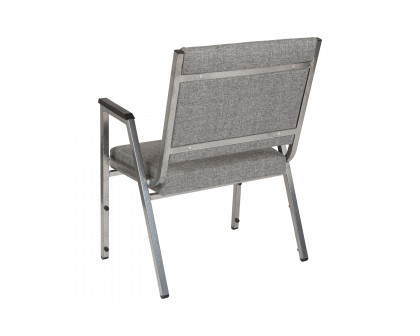 BLNK™ HERCULES Series Fabric Antimicrobial Bariatric Medical Reception Arm Chair - Gray