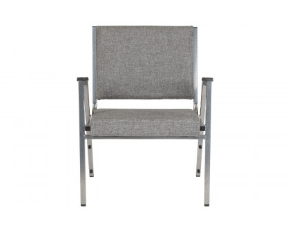 BLNK™ HERCULES Series Fabric Antimicrobial Bariatric Medical Reception Arm Chair - Gray