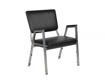 BLNK - HERCULES Series Vinyl Antimicrobial Bariatric Medical Reception Arm Chair with 3/4 Panel Back