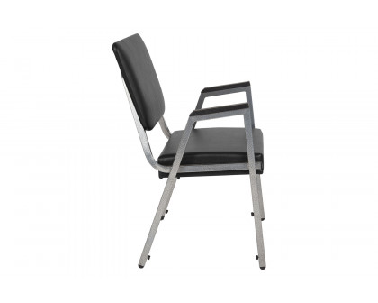 BLNK - HERCULES Series Vinyl Antimicrobial Bariatric Medical Reception Arm Chair with 3/4 Panel Back