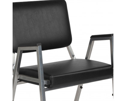 BLNK - HERCULES Series Vinyl Antimicrobial Bariatric Medical Reception Arm Chair with 3/4 Panel Back