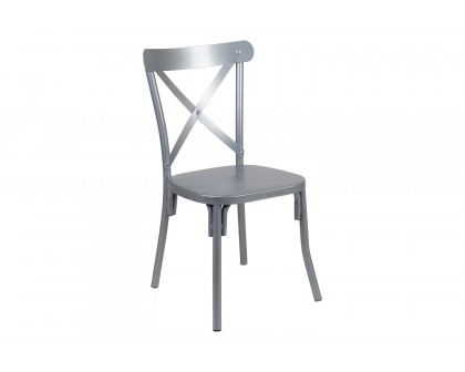 BLNK Metal Cross Back Dining Chair