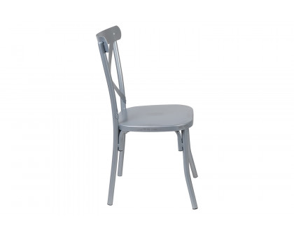 BLNK Metal Cross Back Dining Chair