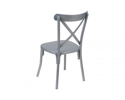 BLNK Metal Cross Back Dining Chair