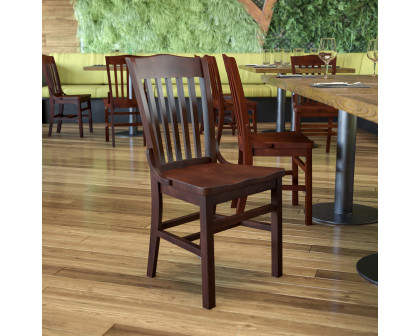 BLNK HERCULES Series Wood School House Back Restaurant Chair