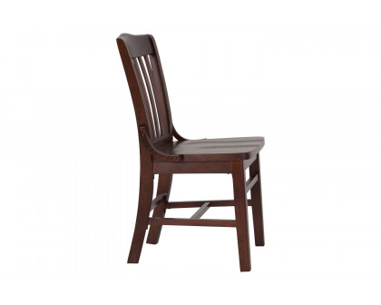 BLNK HERCULES Series Wood School House Back Restaurant Chair - Walnut