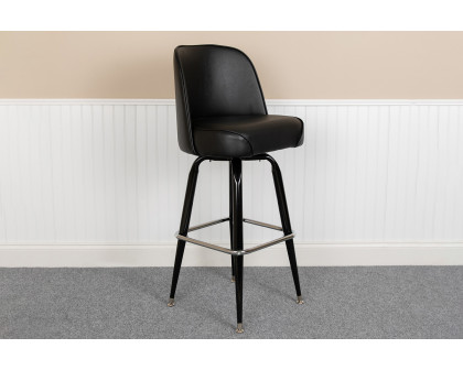 BLNK - James Metal Bar Stool with Swivel Bucket Seat