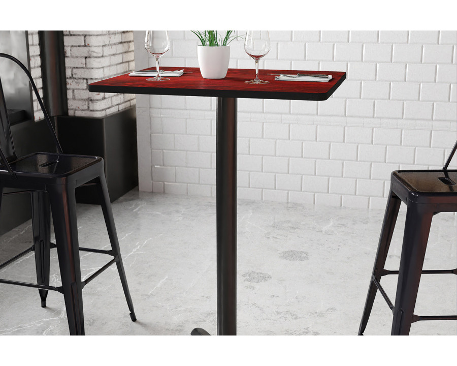 BLNK Rectangular Bar Height Table with 22'' x 22'' Base