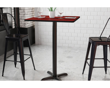 BLNK Square Bar Height Table with 22'' x 22'' Base