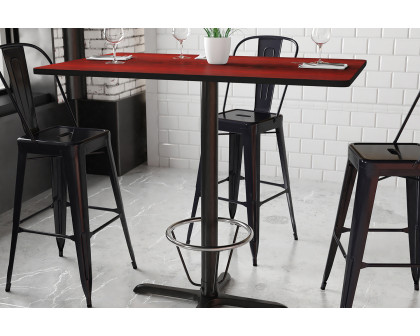 BLNK Rectangular Bar Height Table with 23.5'' x 29.5'' Base