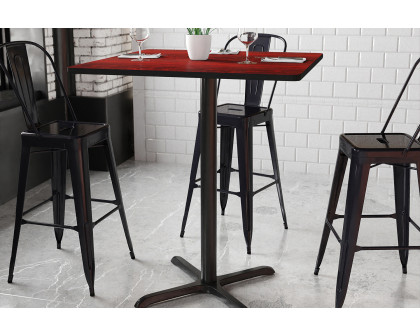 BLNK Square Bar Height Table with 30'' x 30'' Base